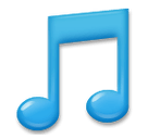 🎵 Musiknote Emoji auf LG