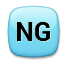 🆖 Symbole anglais signifiant «pas bien» Émoji sur LG