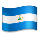 Bandiera del Nicaragua Emoji LG