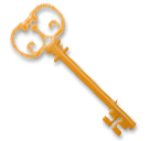 Старинный ключ Эмодзи на телефонах LG