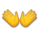 Mãos abertas Emoji LG