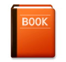 Livro escolar cor de laranja Emoji LG