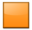 🟧 Oranges Quadrat Emoji auf LG