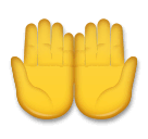 🤲 Palmas juntas hacia arriba Emoji en LG