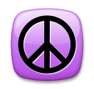 Peace Symbol Emoji on LG Phones