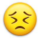 😣 Leidendes Gesicht Emoji auf LG