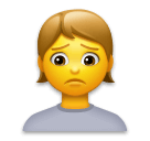 🙍 Person mit gerunzelter Stirn Emoji auf LG