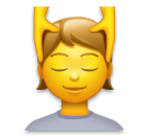 Person, die eine Kopfmassage genießt Emoji LG