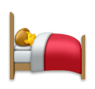 Person in Bed Emoji on LG Phones