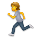 Person Running Emoji on LG Phones