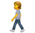 🚶 Persona che cammina Emoji su LG