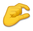 🤏 Kneifende Hand Emoji auf LG