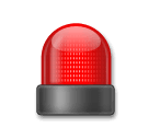 Rotes Blinklicht Emoji LG