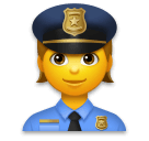 👮 Officier de police Émoji sur LG