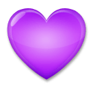 Cœur violet Émoji LG