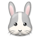 🐰 Cara de conejo Emoji en LG