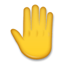 🤚 Costas da mão Emoji nos LG