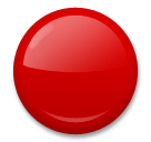 Red Circle Emoji on LG Phones