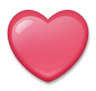 Coração vermelho Emoji LG