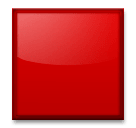 🟥 Quadrato rosso Emoji su LG