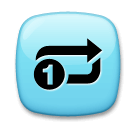 🔂 Símbolo de repeticion de una sola pista Emoji en LG