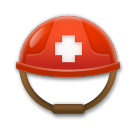 ⛑️ Шлем с белым крестом Эмодзи на телефонах LG