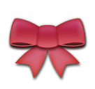 🎀 Fiocco rosa Emoji su LG