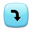 ⤵️ Nach unten weisender Rechtspfeil Emoji auf LG