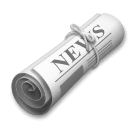 Rolled-Up Newspaper Emoji on LG Phones