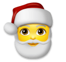 Santa Claus Emoji on LG Phones