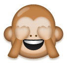 sich die Augen zuhaltendes Affengesicht Emoji LG