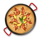 🥘 Pfanne mit Essen Emoji auf LG