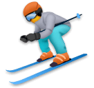 ⛷️ Лыжник Эмодзи на телефонах LG