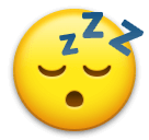 Cara a dormir Emoji LG