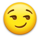 Cara con sonrisa de suficiencia Emoji LG