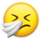 🤧 Cara estornudando Emoji en LG