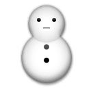 Snowman Without Snow Emoji on LG Phones
