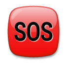 Знак SOS Эмодзи на телефонах LG