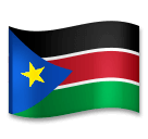 Drapeau du Soudan du Sud Émoji LG