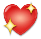 Sparkling Heart Emoji on LG Phones