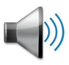 Speaker High Volume Emoji on LG Phones