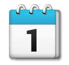 Spiral Calendar Emoji on LG Phones