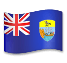 Flagge von Saint Helena Emoji LG