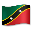 Flagge von St. Kitts und Nevis Emoji LG