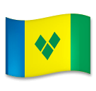 Флаг Сент-Винсента и Гренадин Эмодзи на телефонах LG
