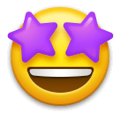 🤩 Faccina con occhi a forma di stella Emoji su LG