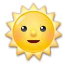 Sun With Face Emoji on LG Phones