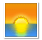 Sunrise Emoji on LG Phones