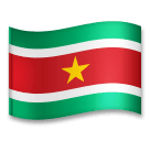 Bandera de Surinam Emoji LG