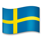 Flag: Sweden Emoji on LG Phones